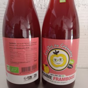 Jus de Pomme framboise (75 cl)